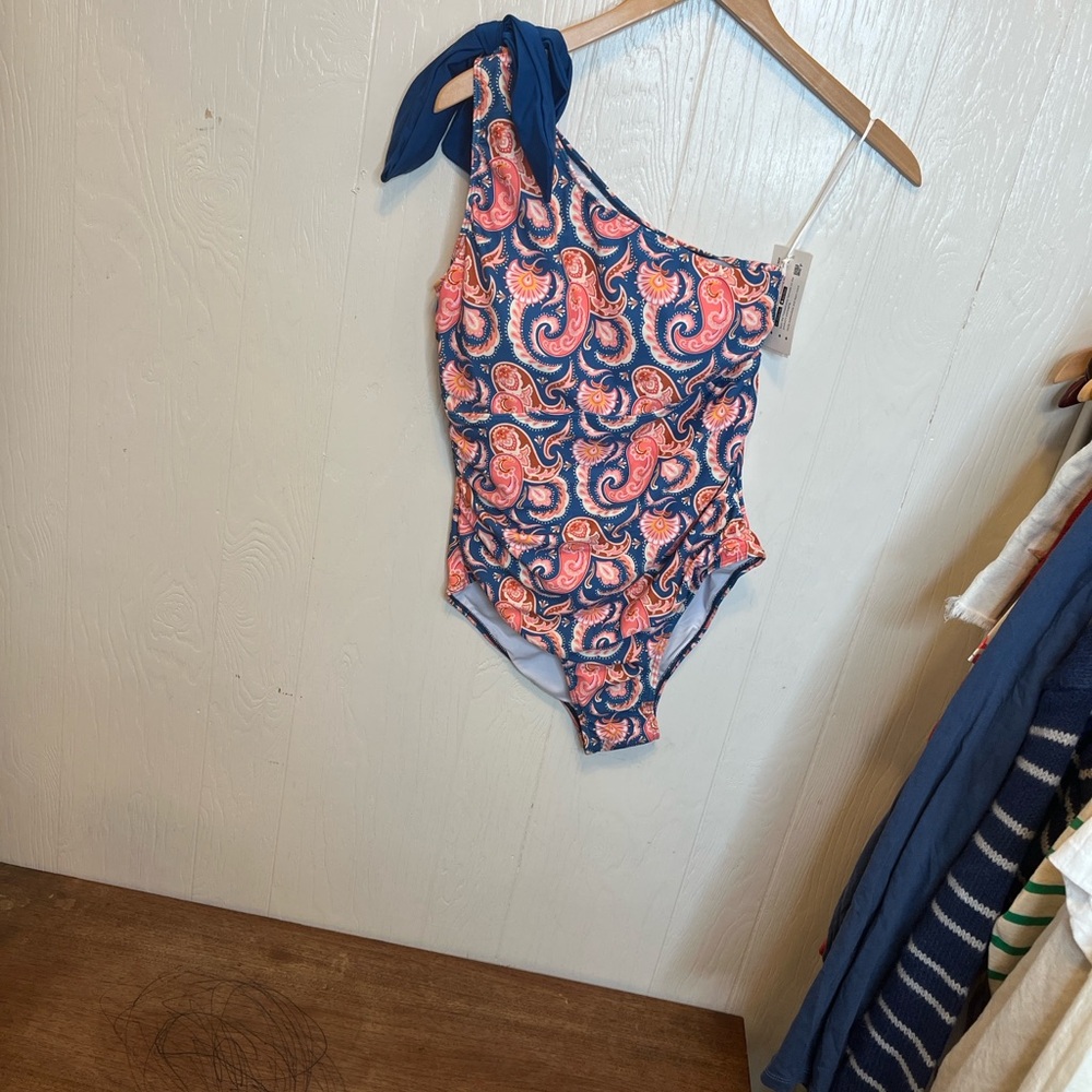 Grace Karin One Piece Paisley One Shoulder Swimsuit L - Picture 3 of 6